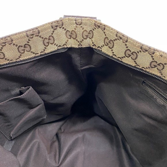 Gucci Sherry Line Web GG Canvas Shoulder Bag Beige - Picture 9 of 11